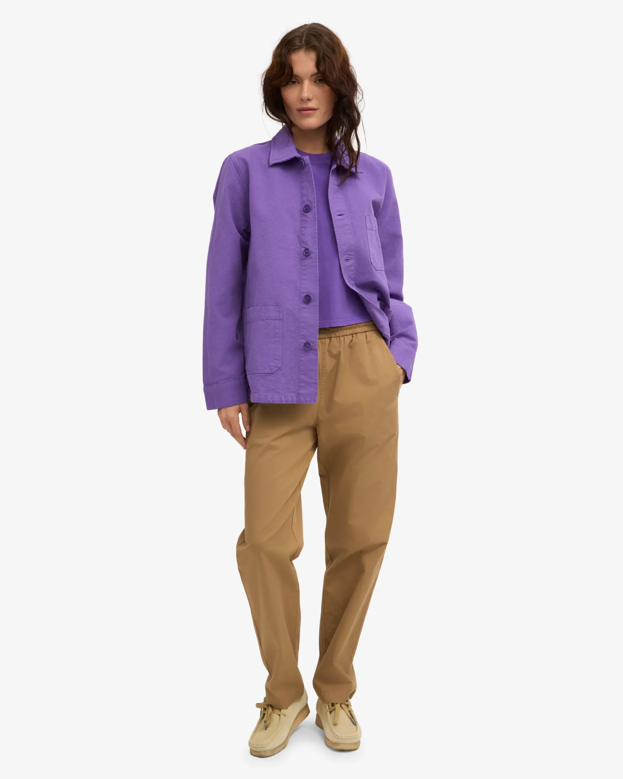 Organic Workwear Jacket - Ultra Violet