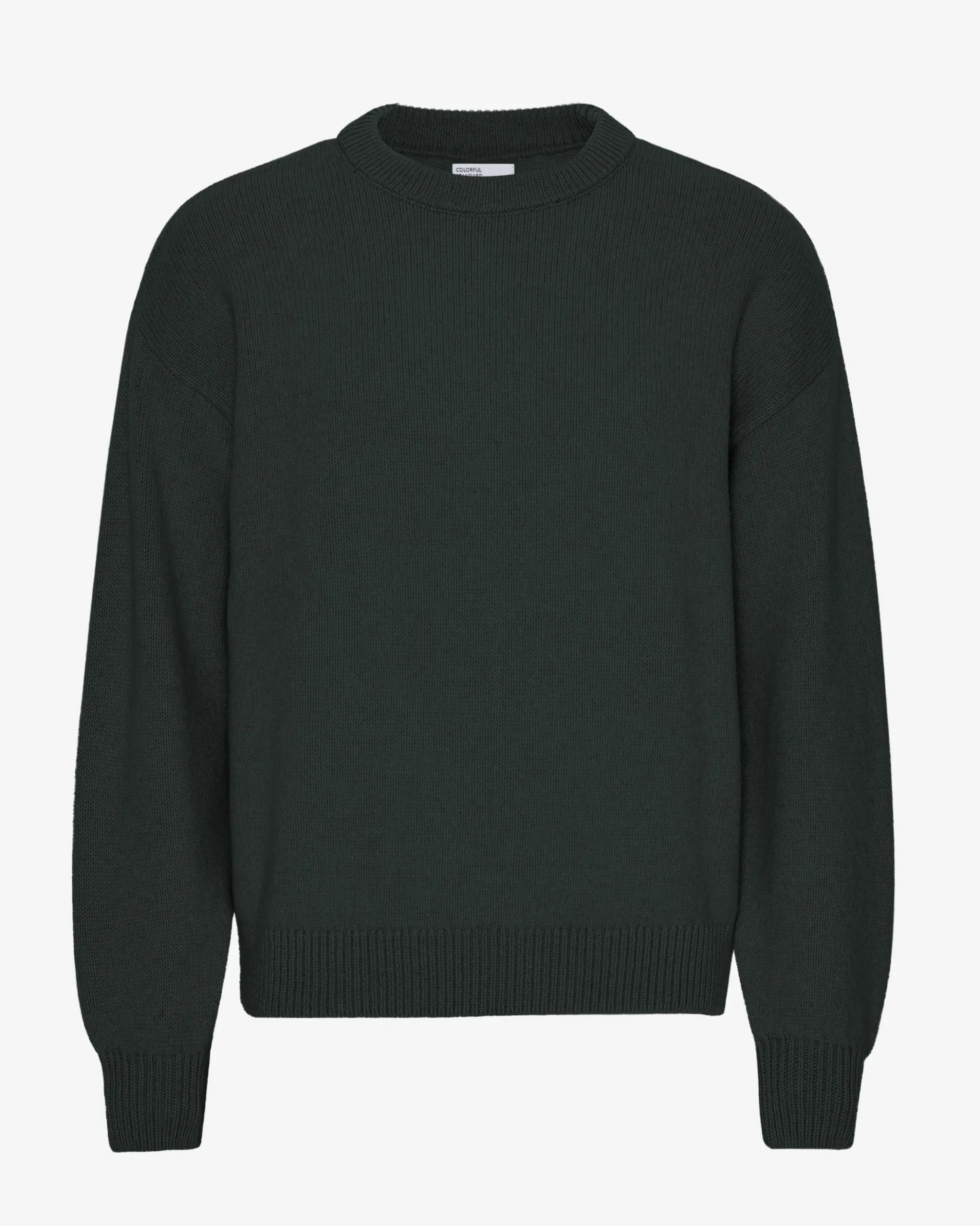 Oversized Merino Wool Crew - Hunter Green