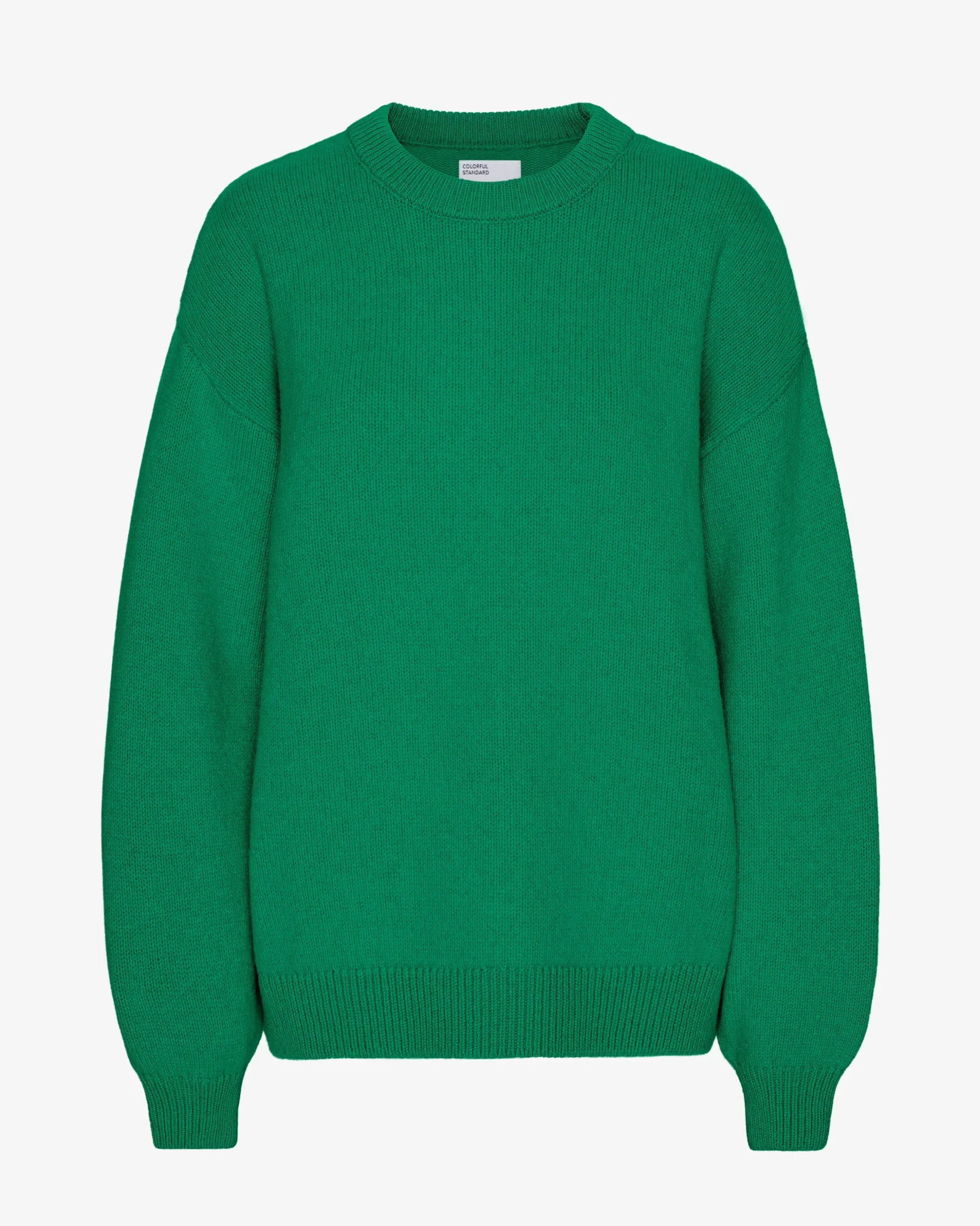 Oversized Merino Wool Crew - Kelly Green