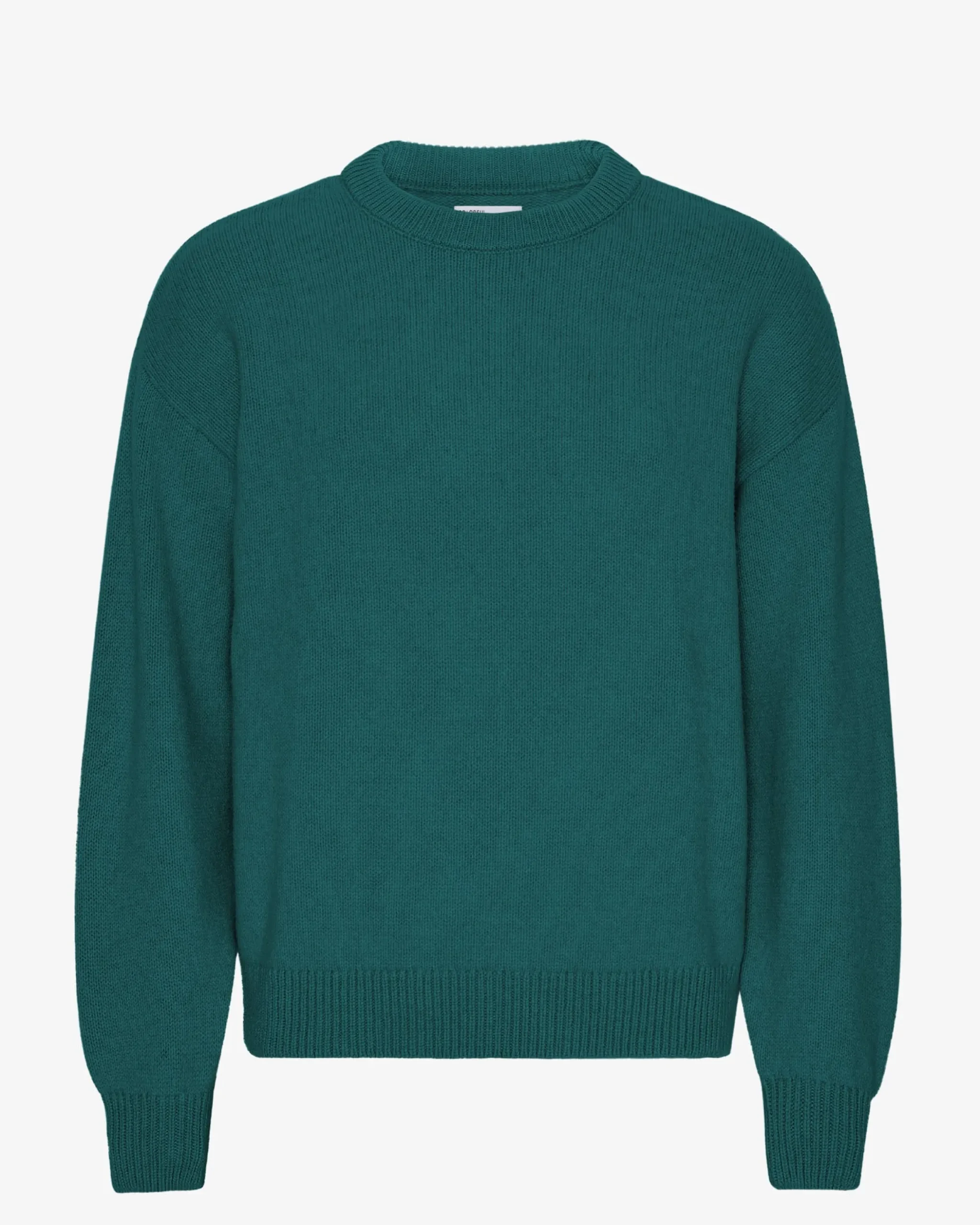 Oversized Merino Wool Crew - Ocean Green