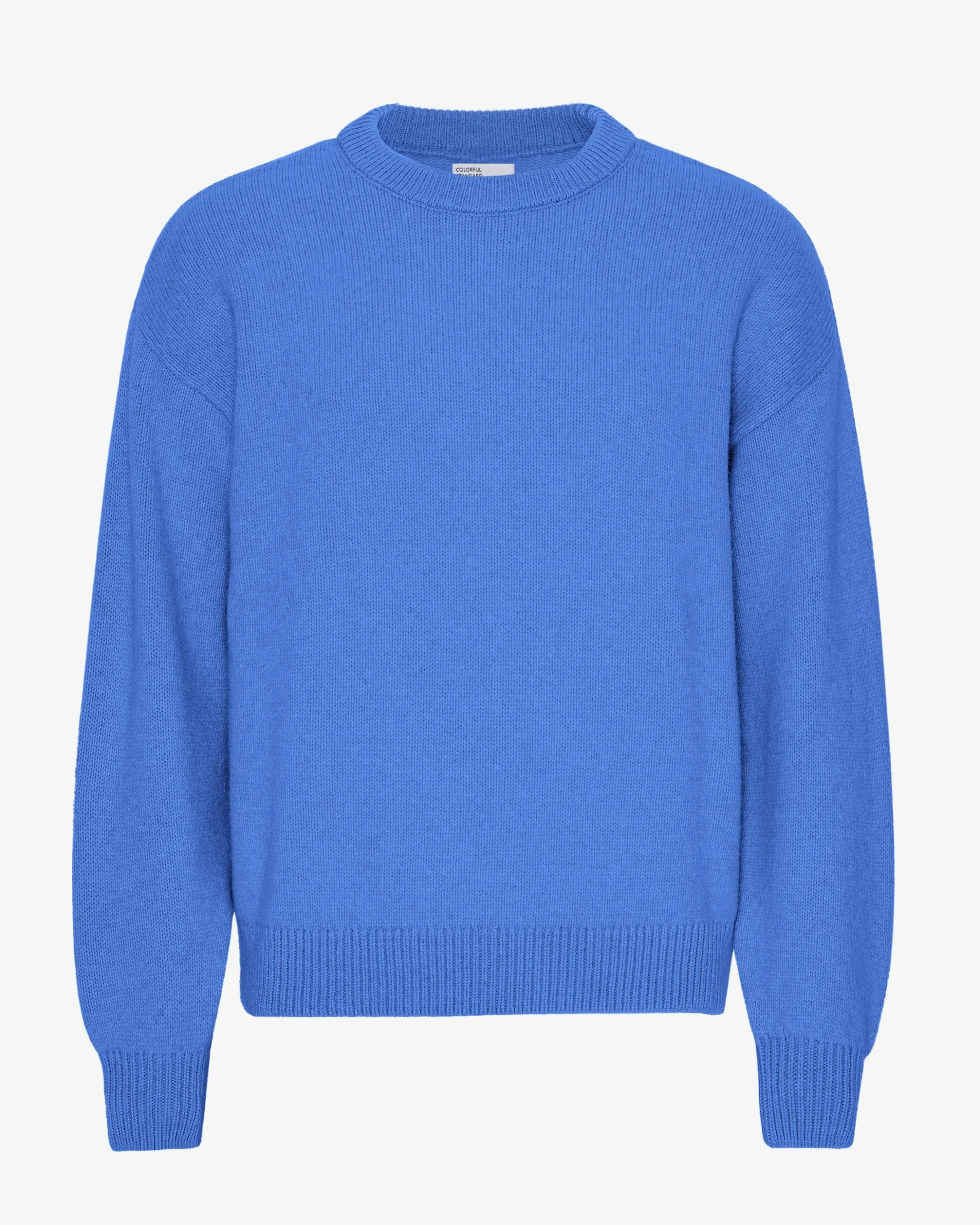 Oversized Merino Wool Crew - Pacific Blue