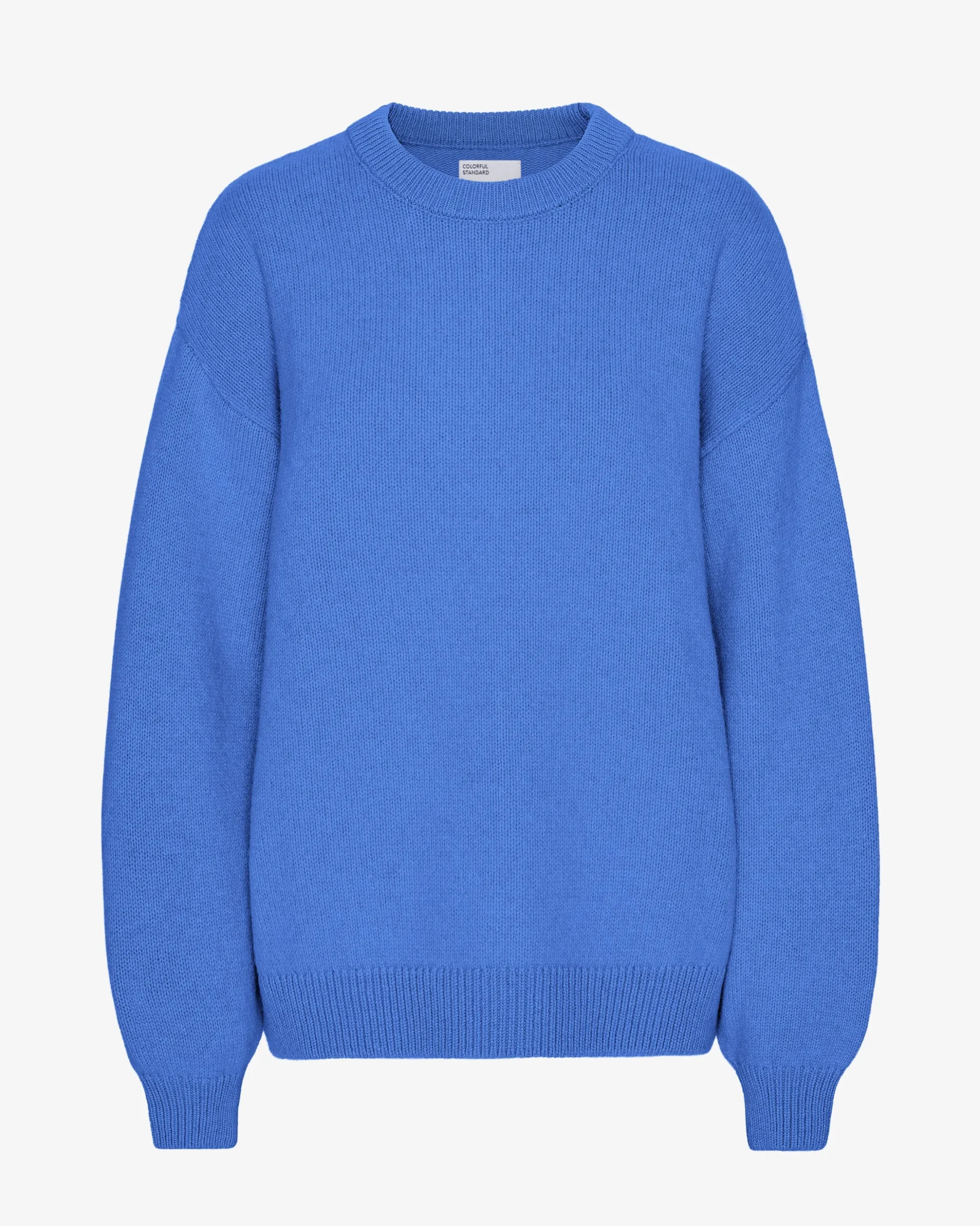 Oversized Merino Wool Crew - Pacific Blue
