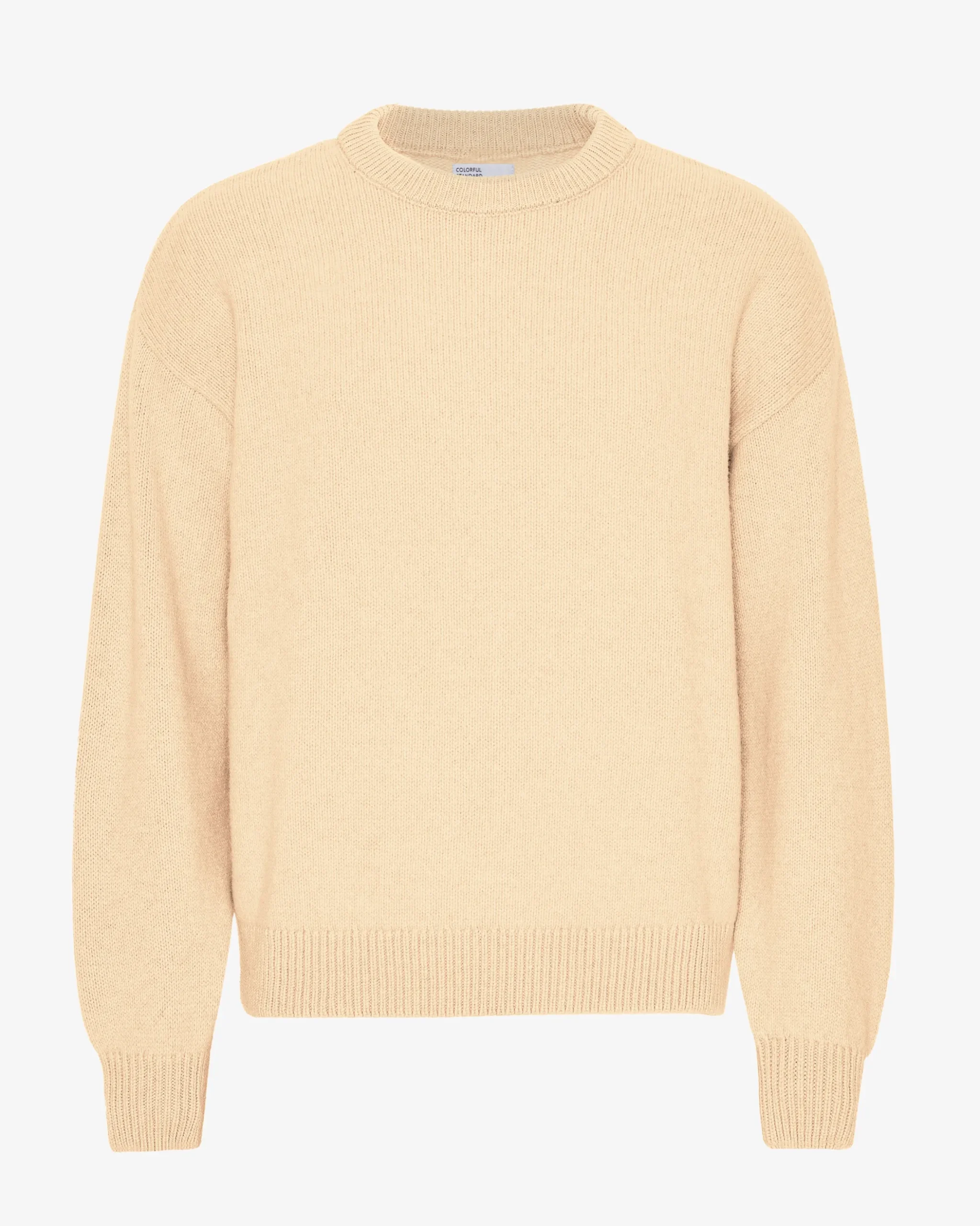Oversized Merino Wool Crew - Soft Yellow