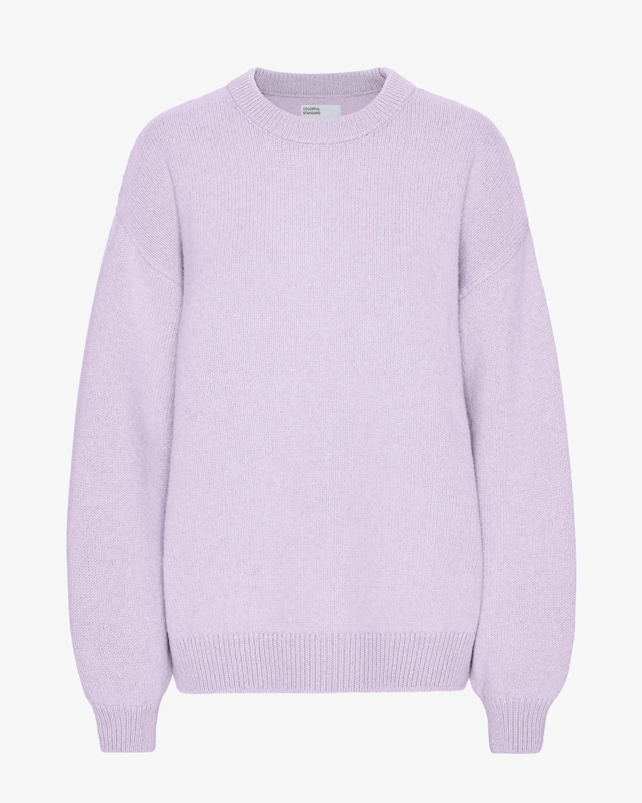 Oversized Merino Wool Crew - Soft Lavender
