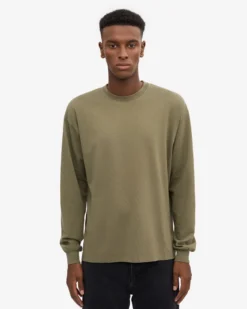 Oversized Organic LS T-Shirt - Dusty Olive