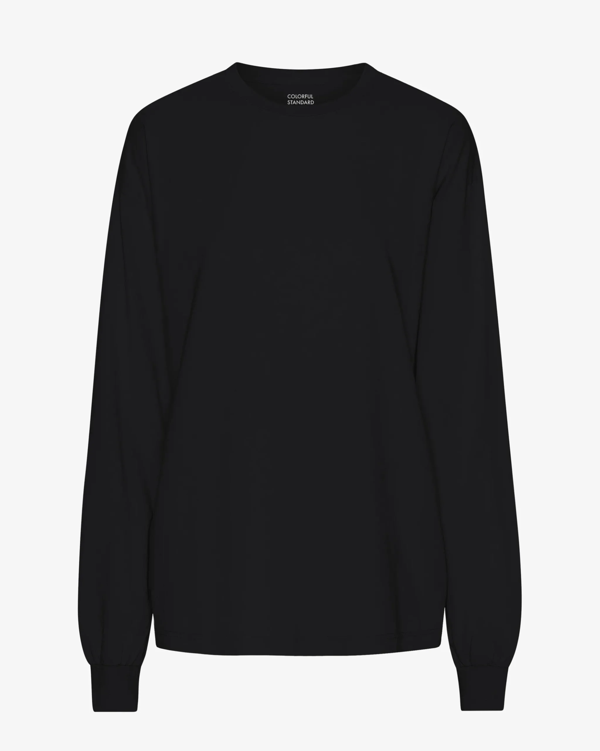Oversized Organic LS T-Shirt - Deep Black