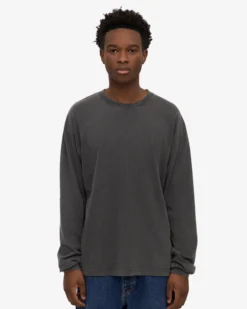 Oversized Organic LS T-Shirt - Faded Black