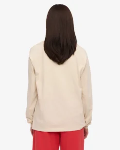 Oversized Organic LS T-Shirt - Ivory White