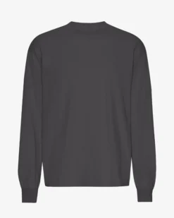 Oversized Organic LS T-Shirt - Lava Grey