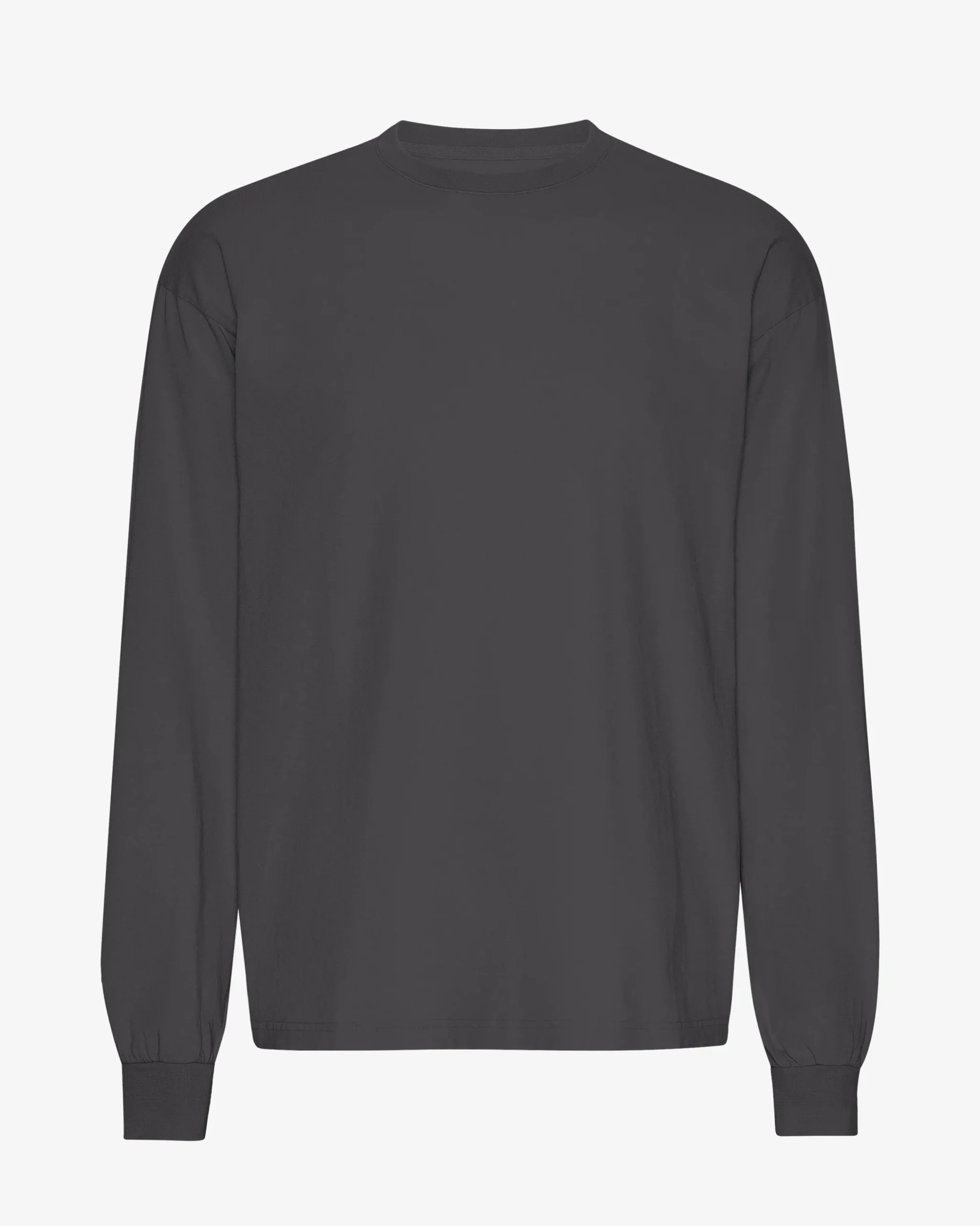 Oversized Organic LS T-Shirt - Lava Grey