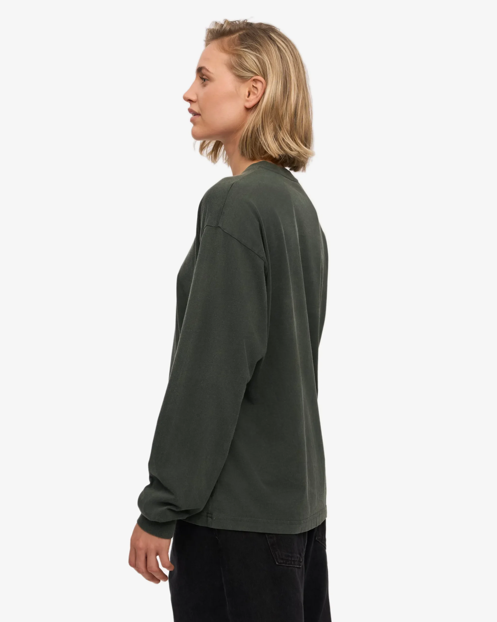 Oversized Organic LS T-Shirt - Midnight Forest