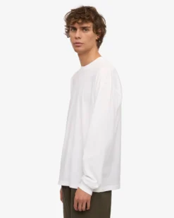 Oversized Organic LS T-Shirt - Optical White