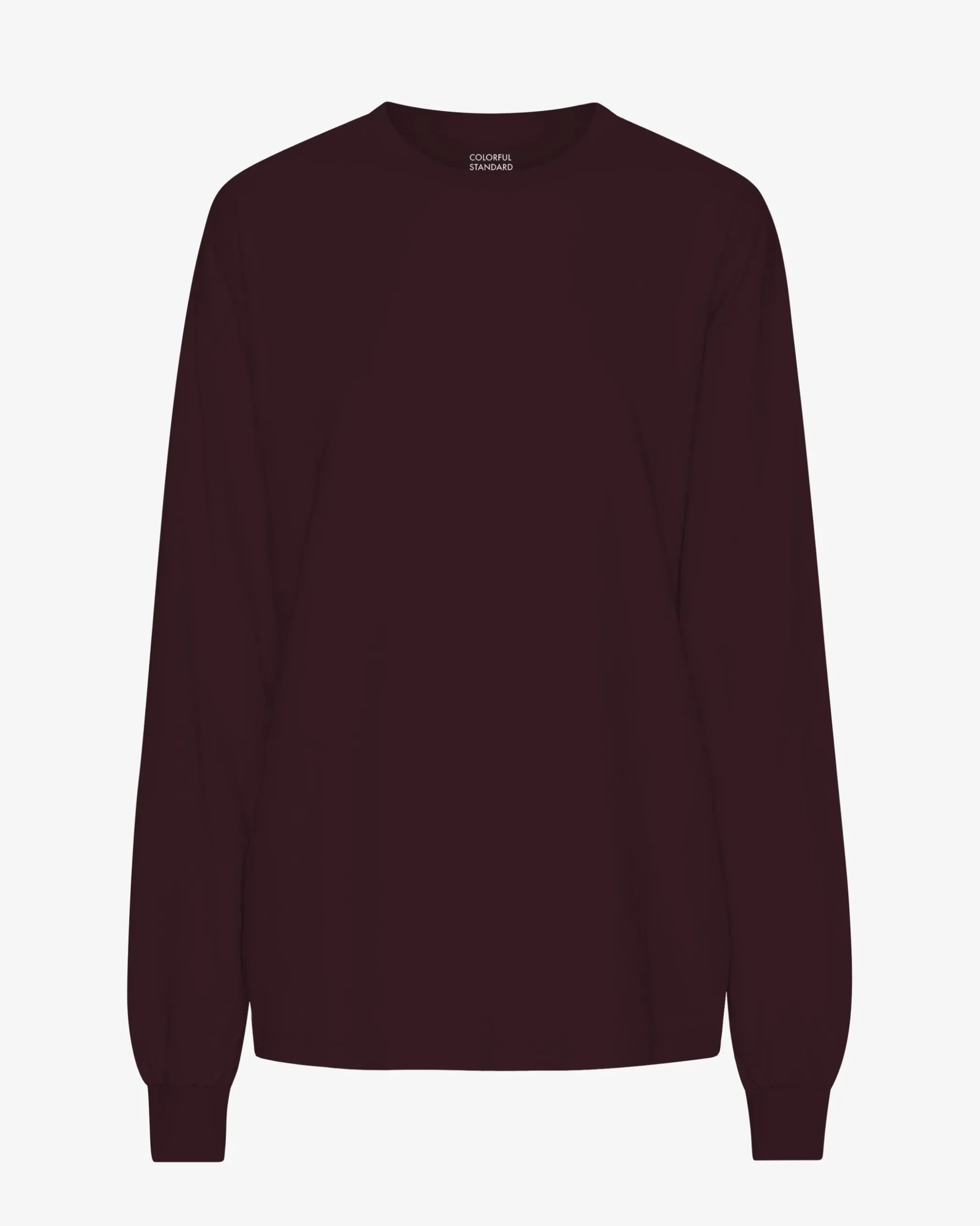 Oversized Organic LS T-Shirt - Oxblood Red