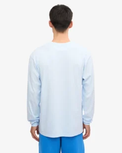 Oversized Organic LS T-Shirt - Polar Blue