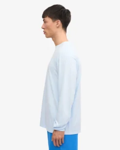 Oversized Organic LS T-Shirt - Polar Blue