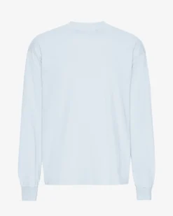 Oversized Organic LS T-Shirt - Polar Blue