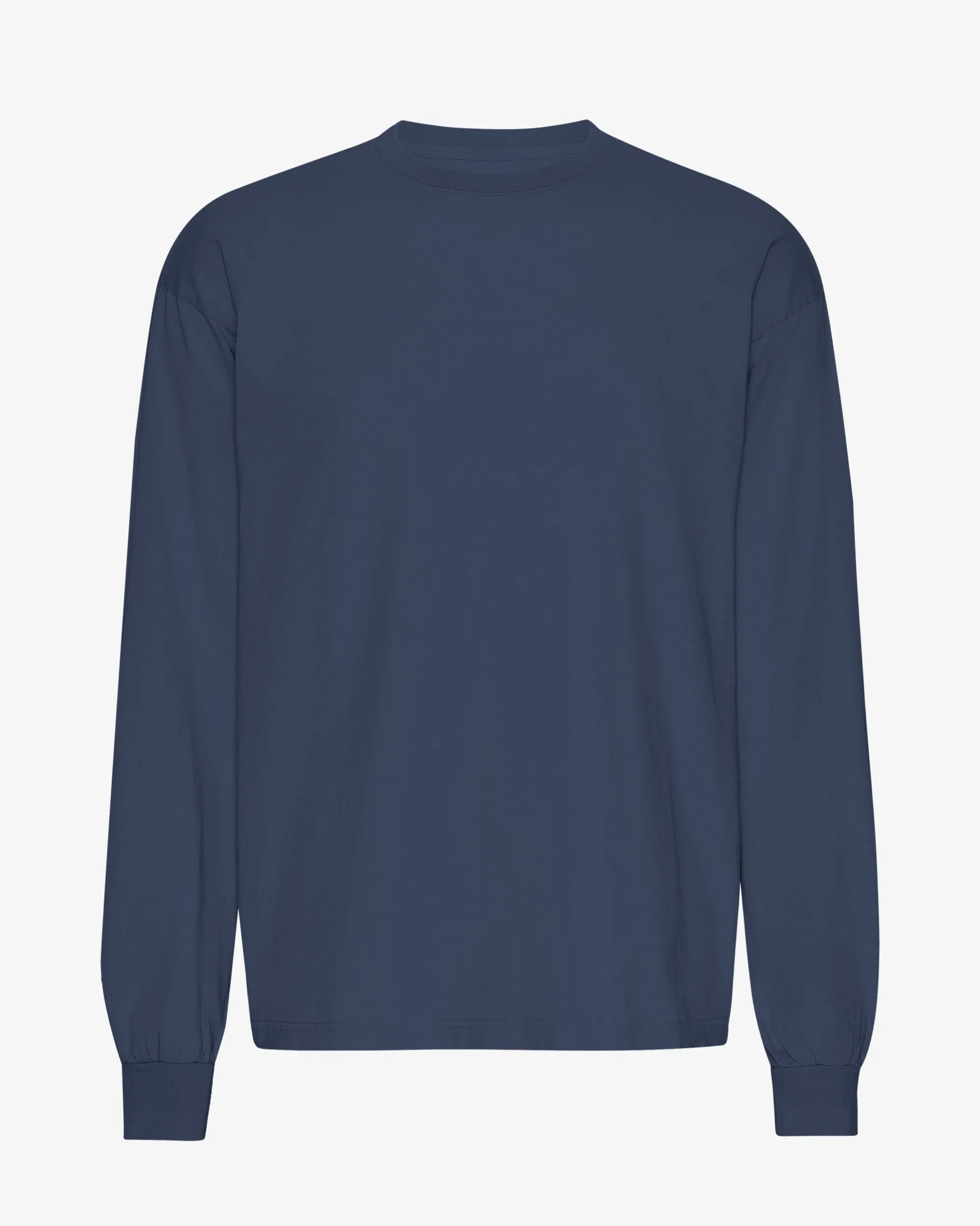 Oversized Organic LS T-Shirt - Petrol Blue