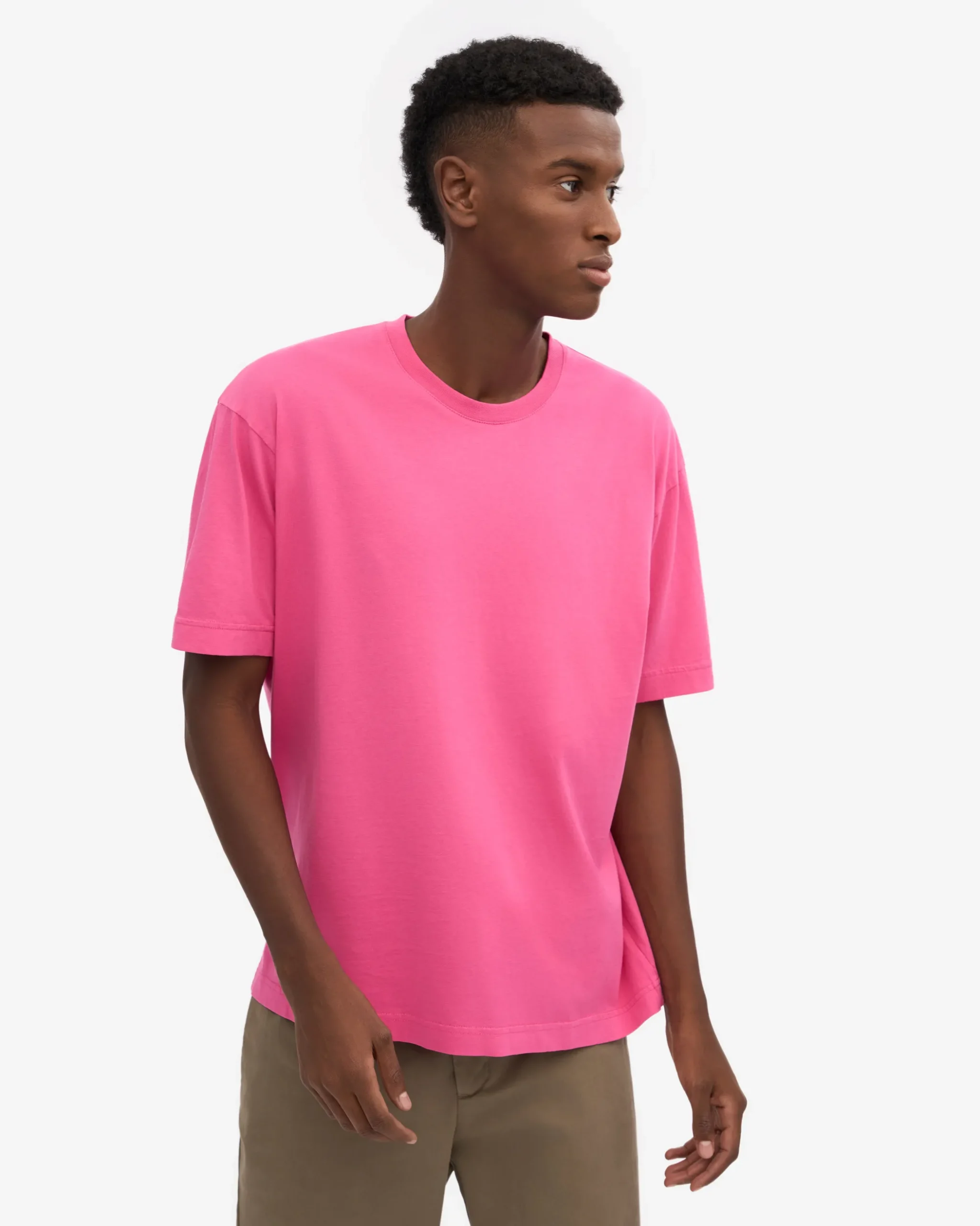 Oversized Organic T-Shirt - Bubblegum Pink