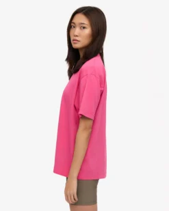 Oversized Organic T-Shirt - Bubblegum Pink