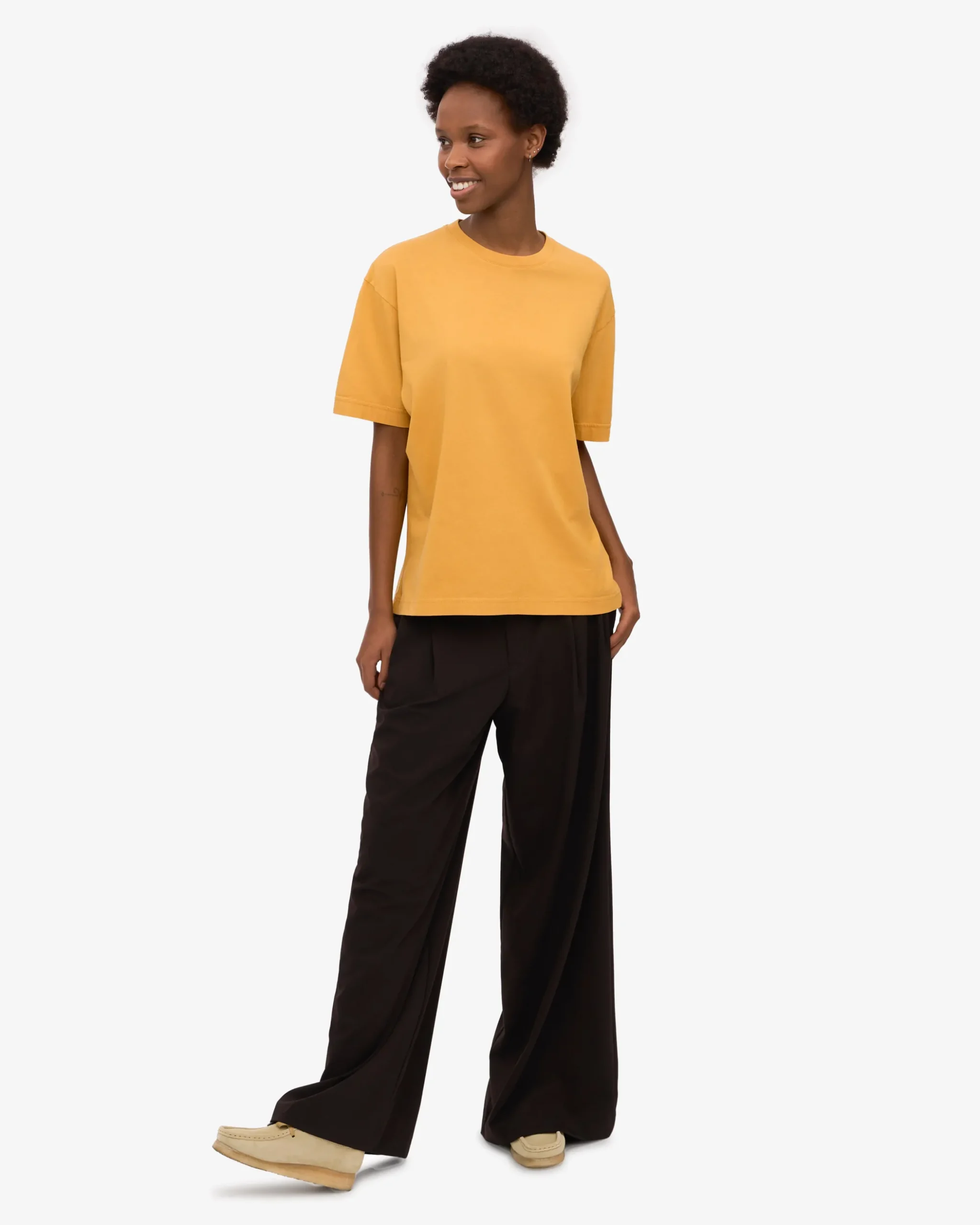 Oversized Organic T-Shirt - Burned Yellow