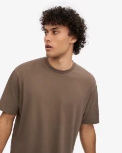 Oversized Organic T-Shirt - Cedar Brown