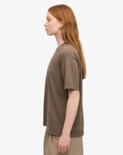 Oversized Organic T-Shirt - Cedar Brown