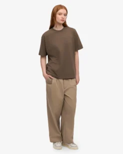 Oversized Organic T-Shirt - Cedar Brown