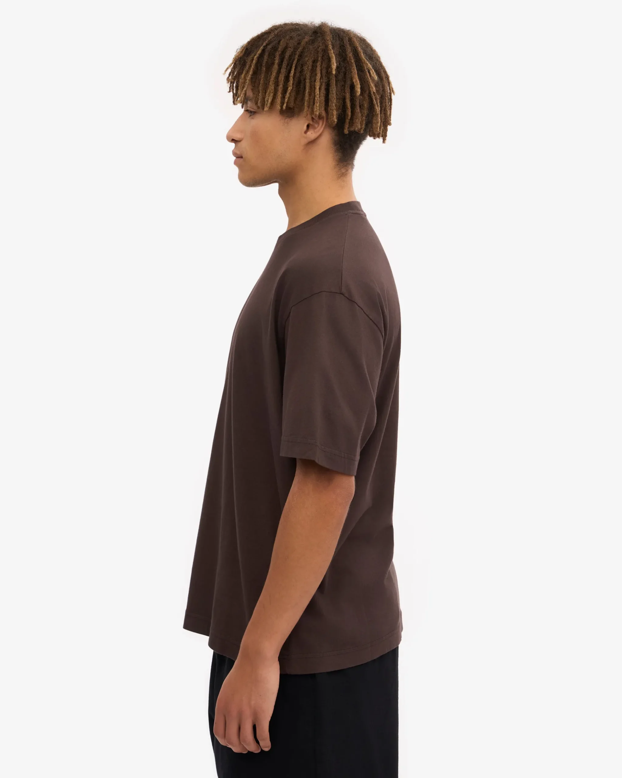 Oversized Organic T-Shirt - Coffee Brown