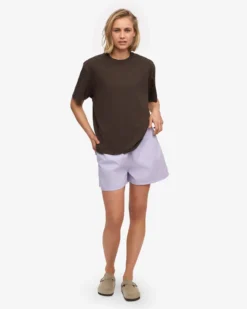 Oversized Organic T-Shirt - Coffee Brown