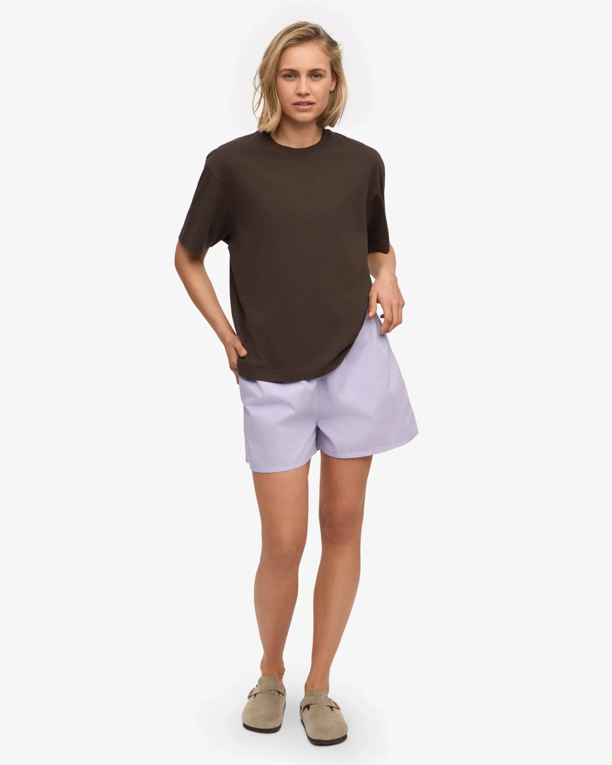 Oversized Organic T-Shirt - Coffee Brown
