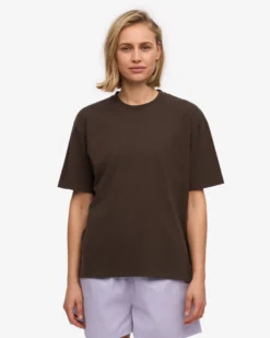 Oversized Organic T-Shirt - Coffee Brown