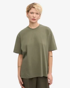 Oversized Organic T-Shirt - Dusty Olive