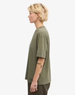 Oversized Organic T-Shirt - Dusty Olive