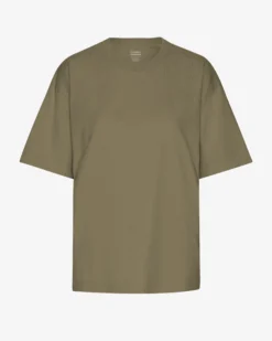 Oversized Organic T-Shirt - Dusty Olive