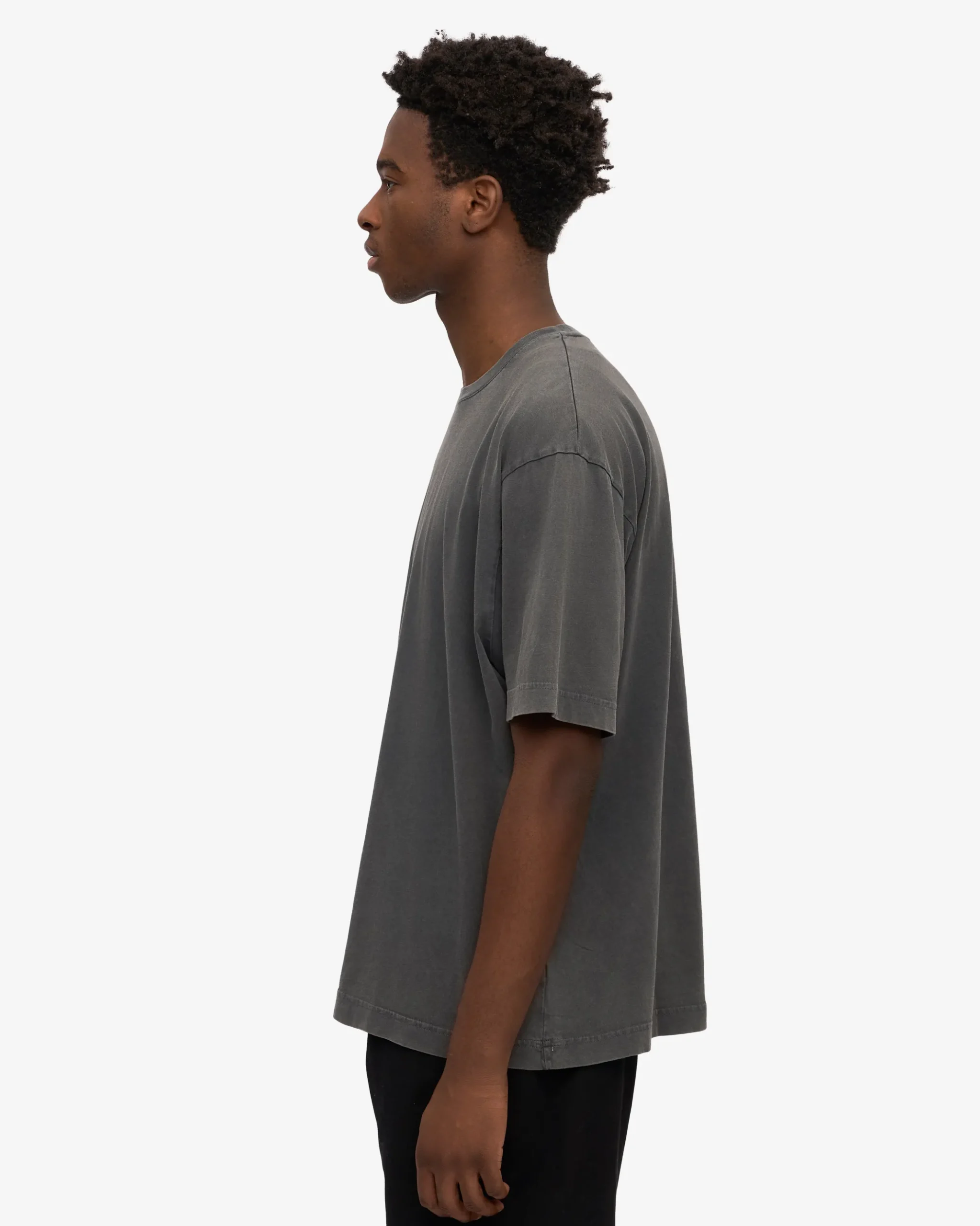 Oversized Organic T-Shirt - Faded Black