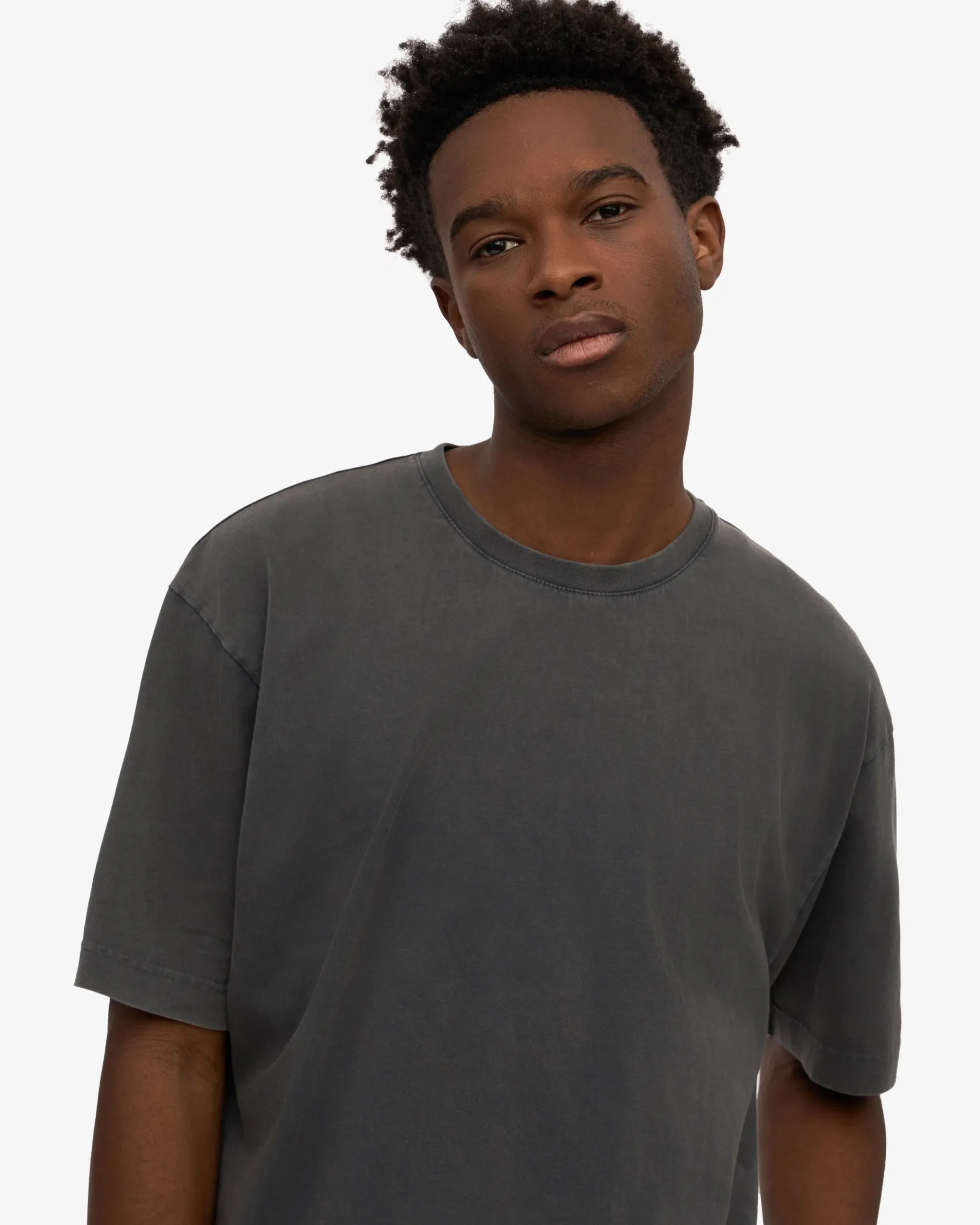Oversized Organic T-Shirt - Faded Black
