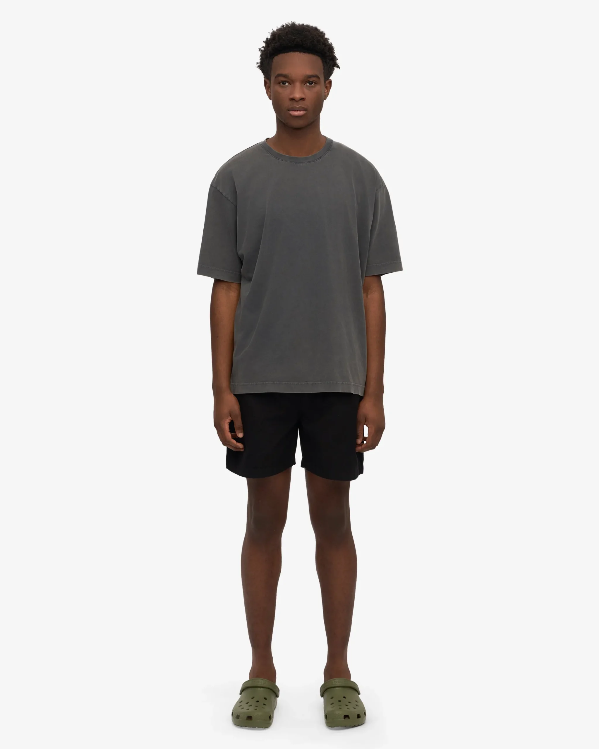 Oversized Organic T-Shirt - Faded Black