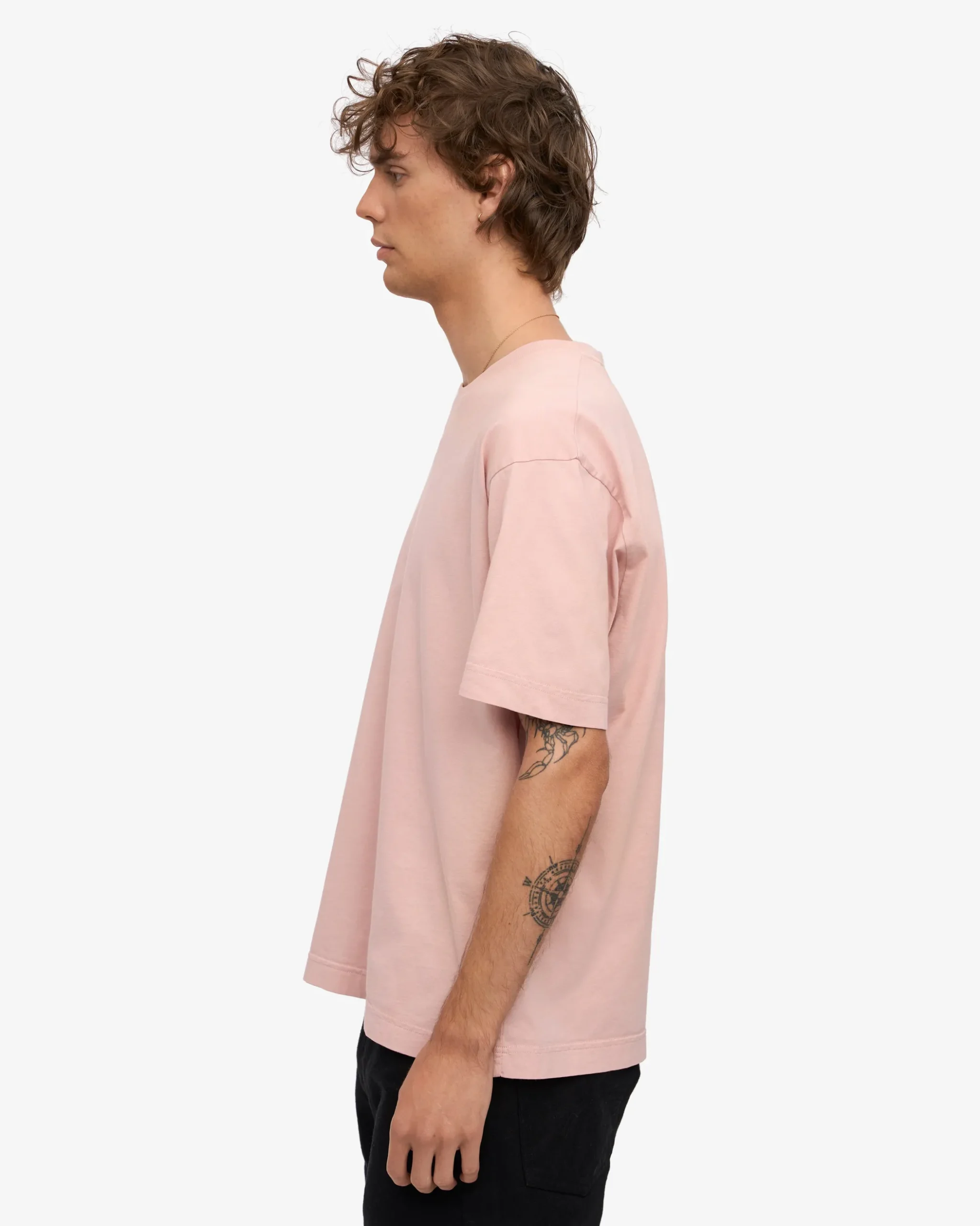 Oversized Organic T-Shirt - Faded Pink