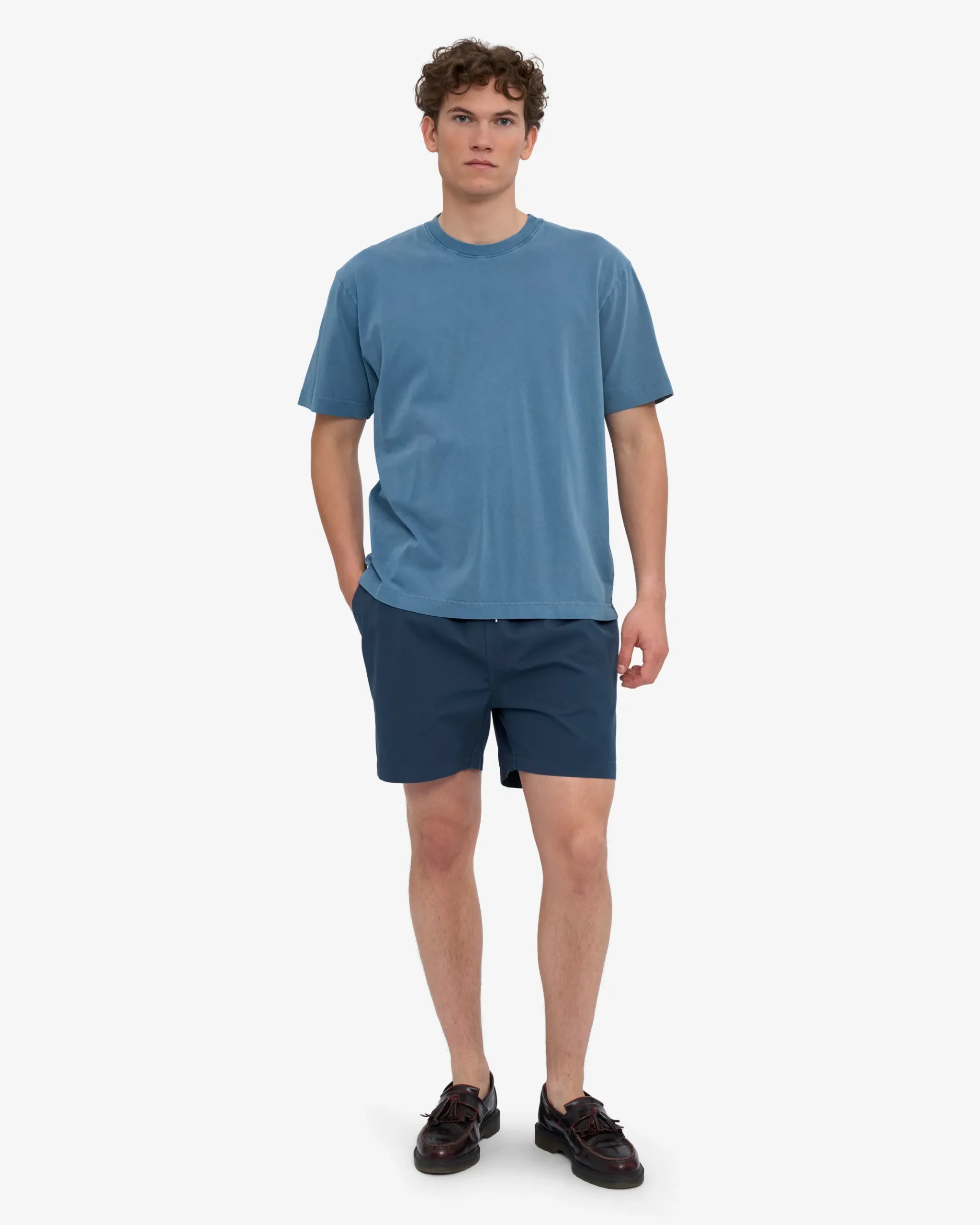 Oversized Organic T-Shirt - Faded Indigo