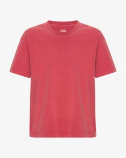 Oversized Organic T-Shirt - Faded Red