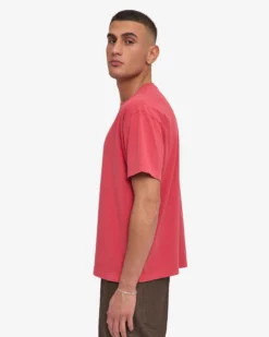 Oversized Organic T-Shirt - Faded Red