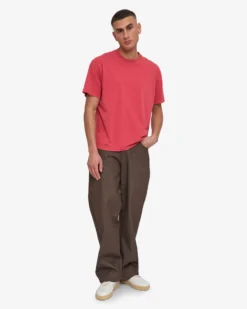 Oversized Organic T-Shirt - Faded Red