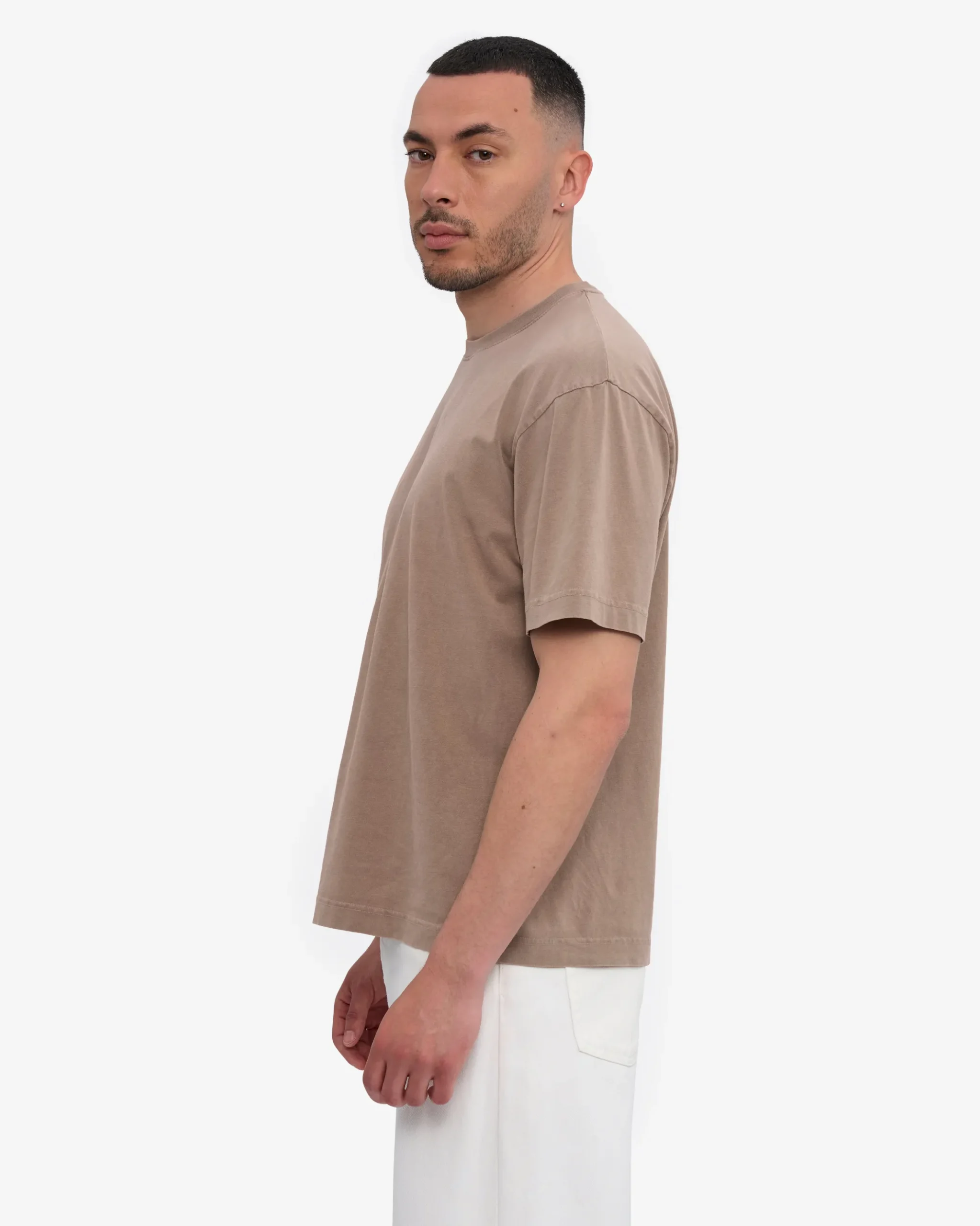 Oversized Organic T-Shirt - Faded Khaki
