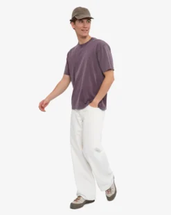 Oversized Organic T-Shirt - Faded Grape