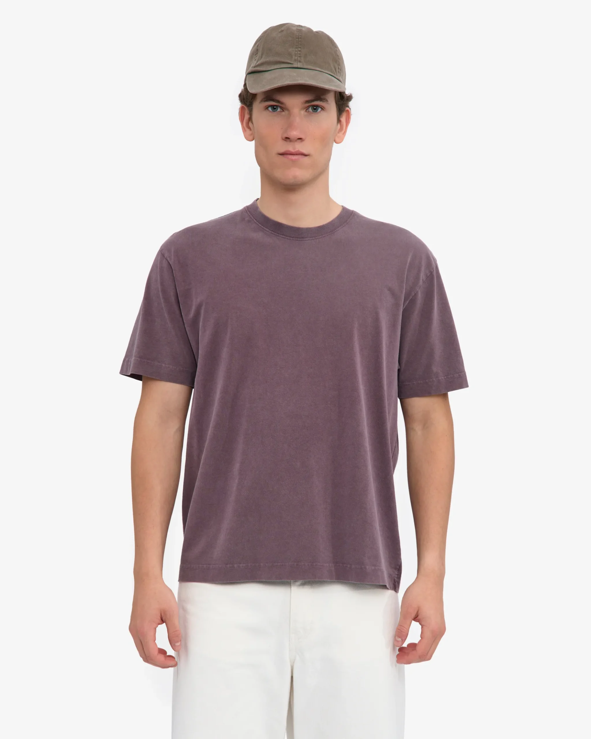 Oversized Organic T-Shirt - Faded Grape