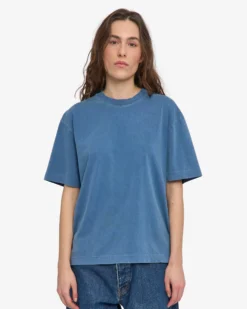 Oversized Organic T-Shirt - Faded Indigo