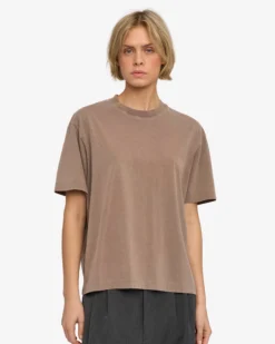 Oversized Organic T-Shirt - Faded Khaki