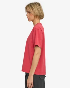 Oversized Organic T-Shirt - Faded Red