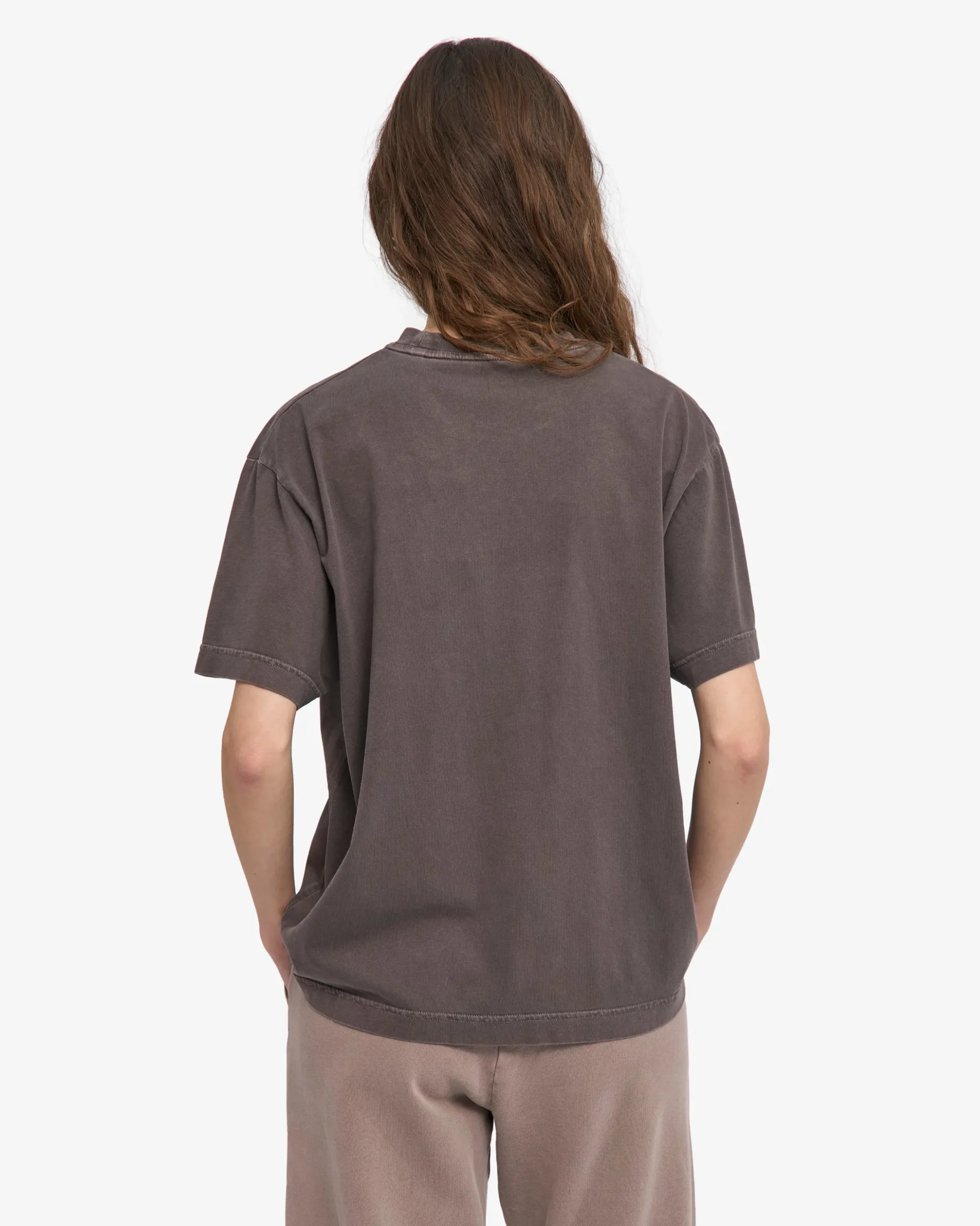 Oversized Organic T-Shirt - Faded Mud