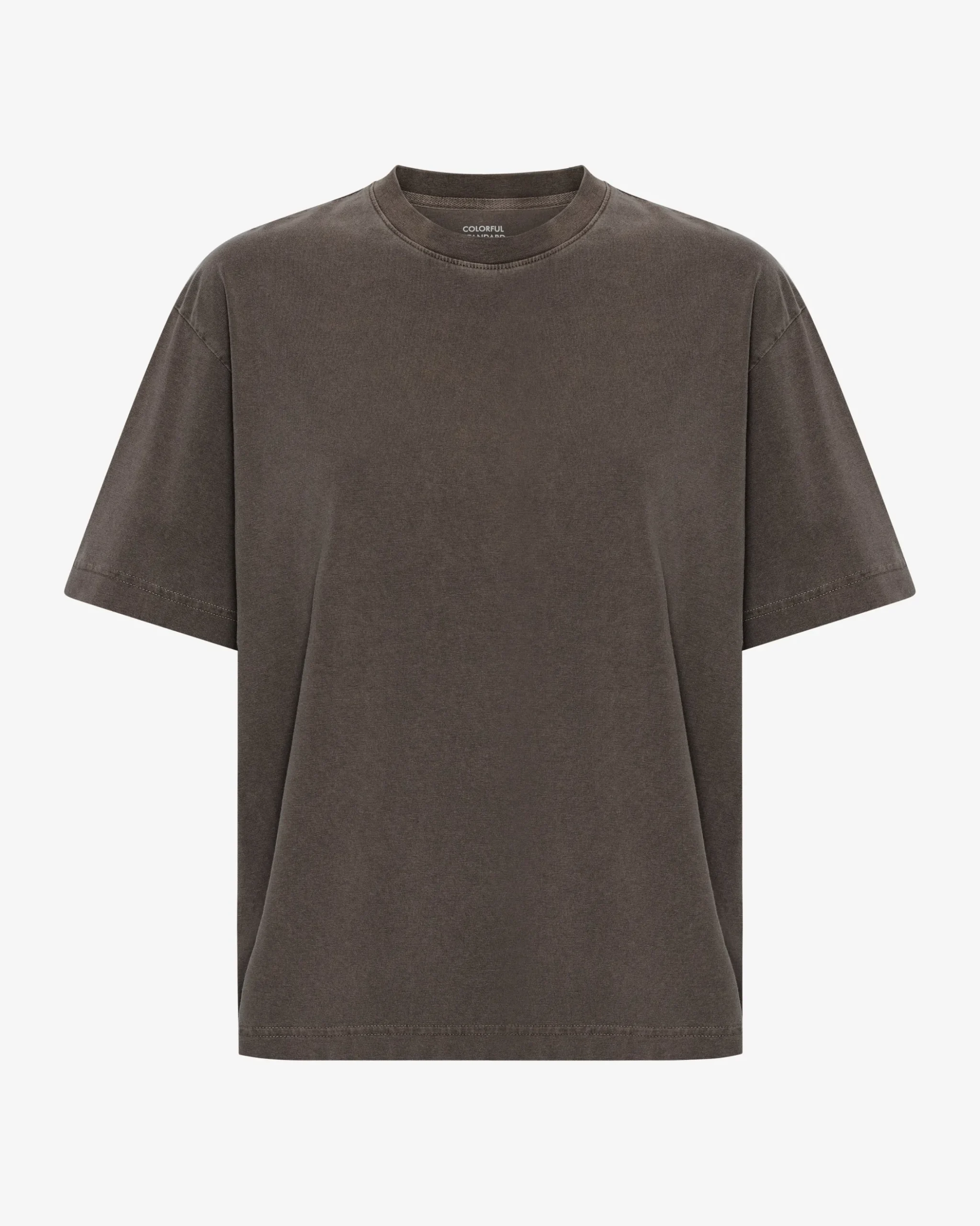 Oversized Organic T-Shirt - Faded Mud
